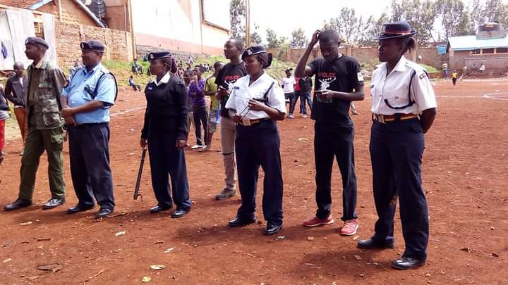Police engaging with the community